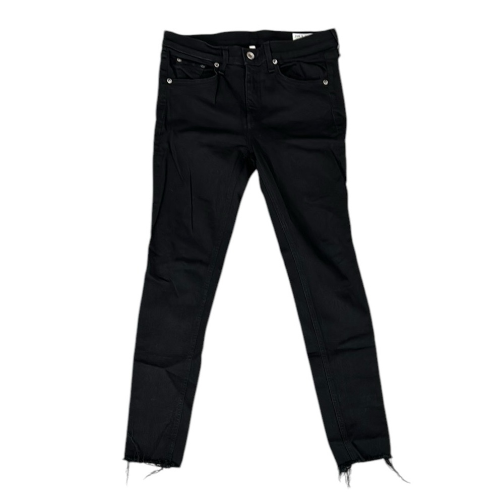 rag & bone Black Ankle Crop Skinny Jeans